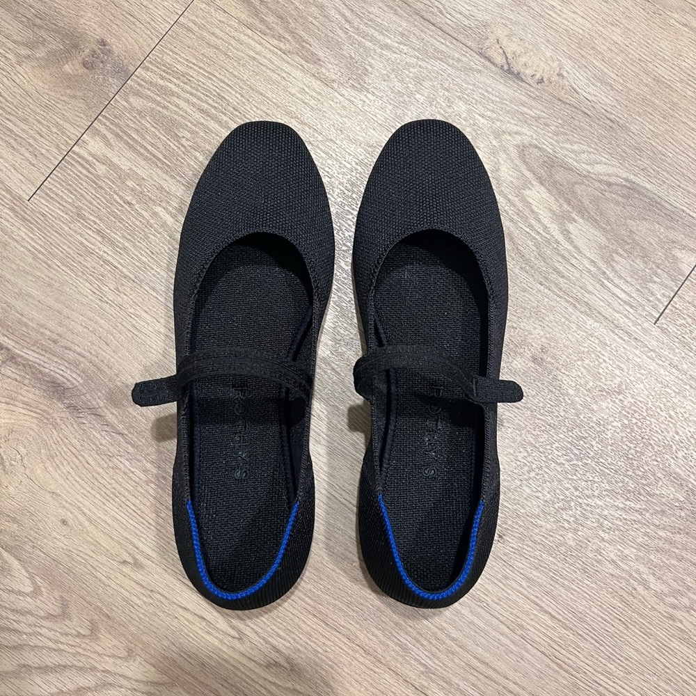 Rothy’s The Square Mary Jane Flat in Black